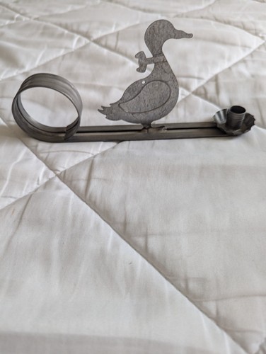 Duck shaped candle holder - candle,